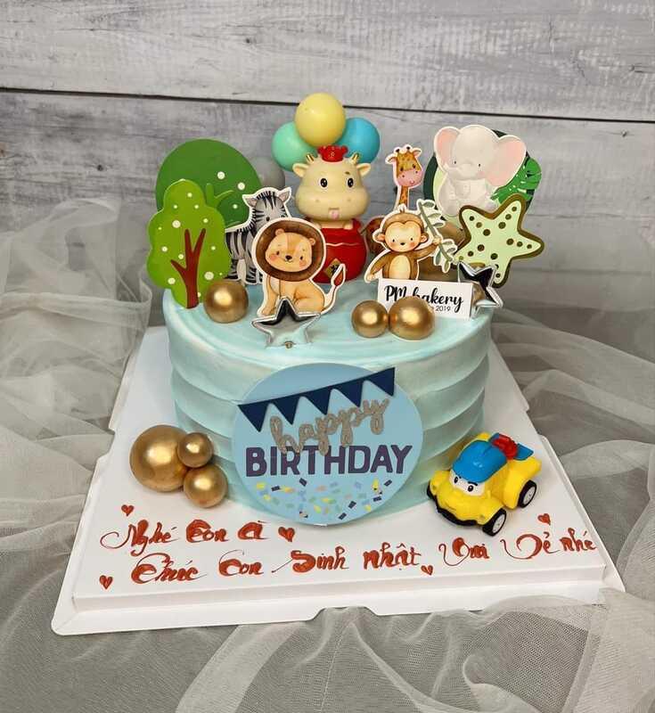 BÁNH KEM VƯỜN THÚ CUTE