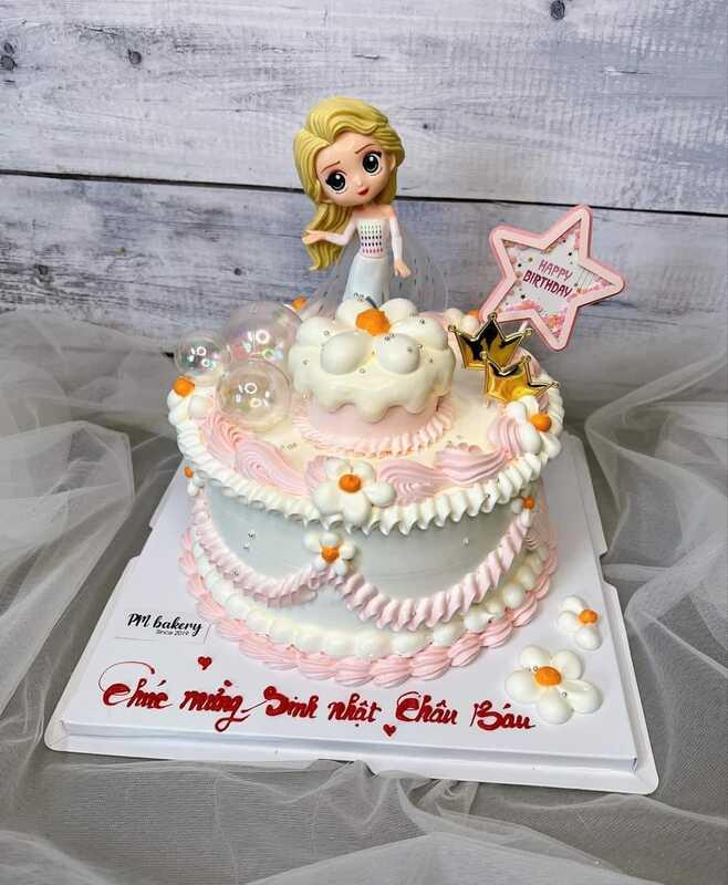 BÁNH KEM ELSA TRẮNG